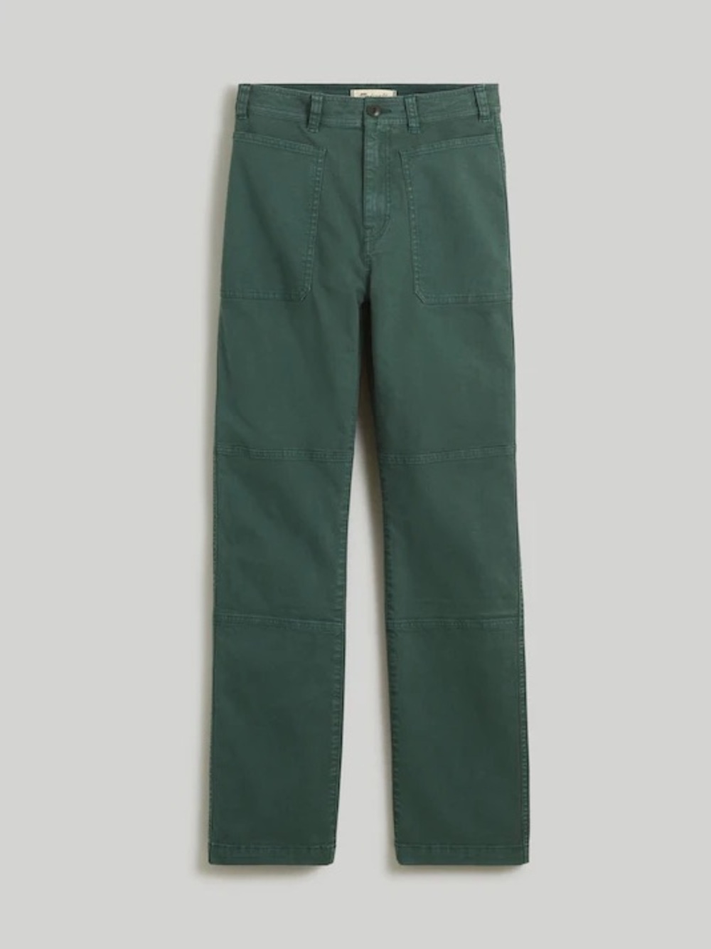 Madewell The '90s Straight Utility Pant in Garment-Dyed Canvas Stretch